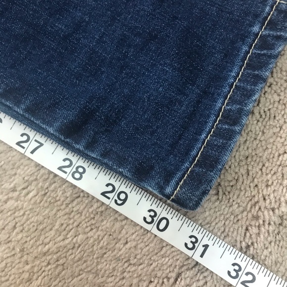 KanCan Los Angeles Distressed Dark Wash Stretch Overalls Size S - Picture 15 of 16